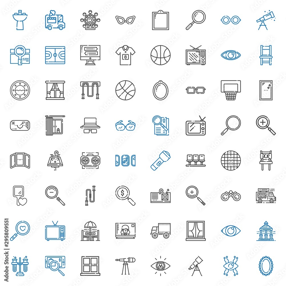 view icons set