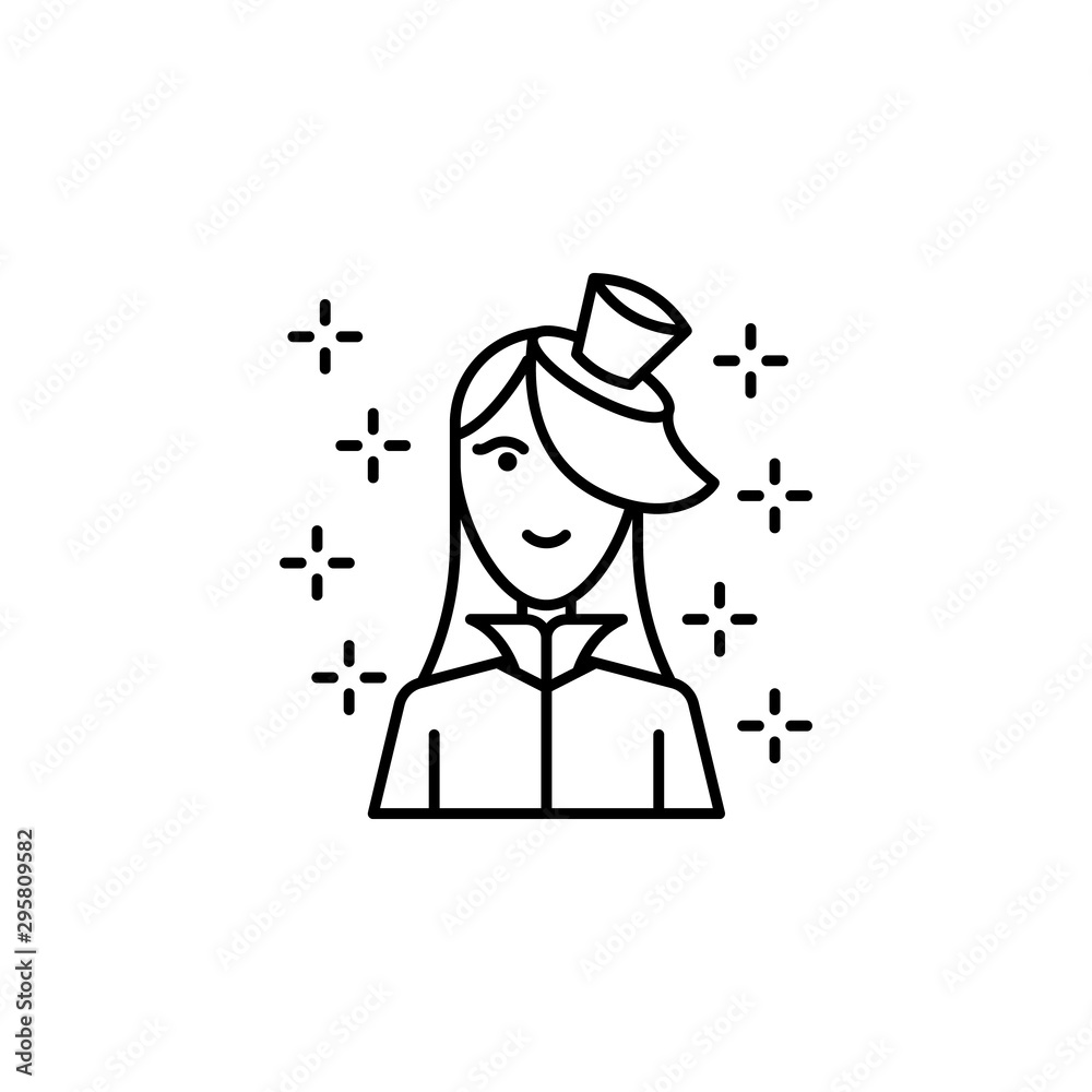 Halloween avatar people spooky woman costume icon. Element of Halloween icon Halloween avatar people spooky woman costume icon. Element of Halloween icon