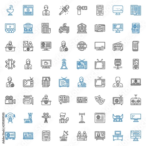 television icons set © NinjaStudio