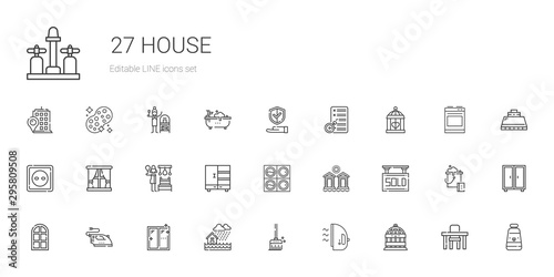 house icons set