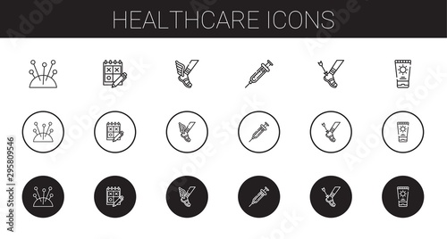 healthcare icons set