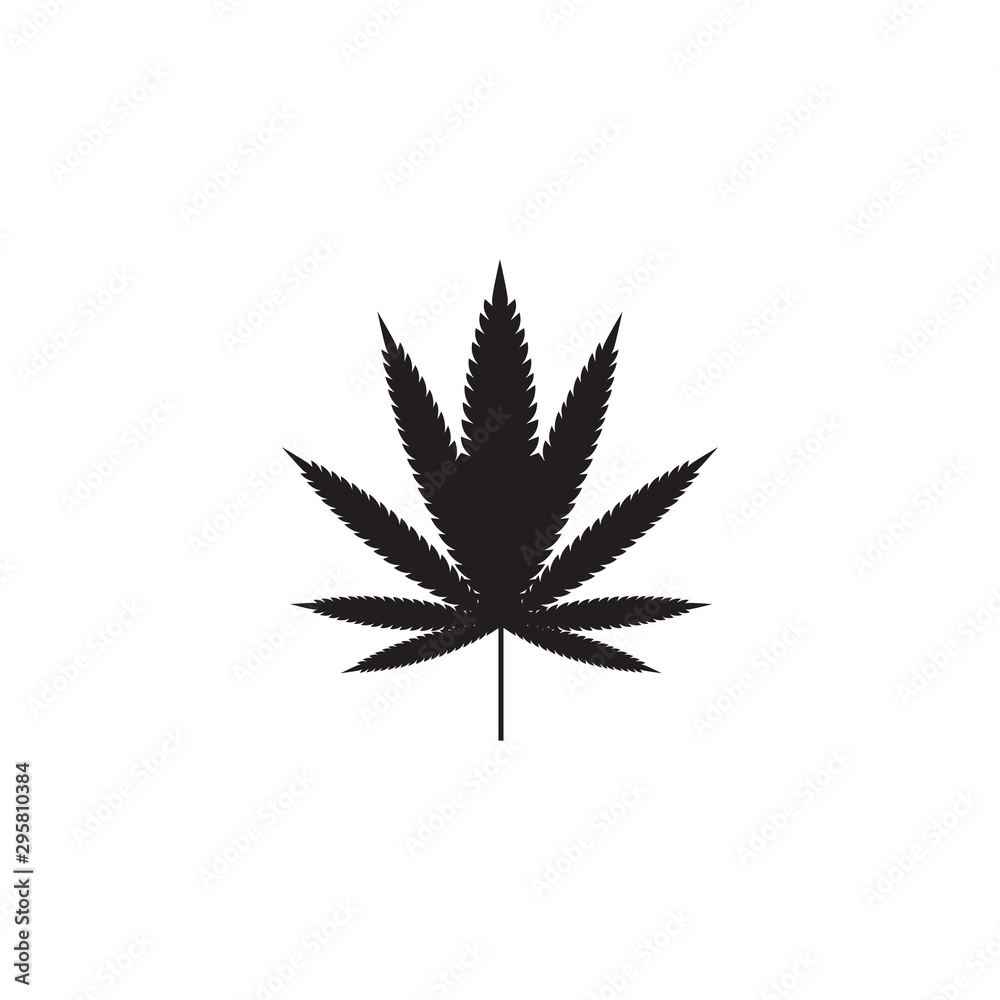 Cannabis marijuana hemp leaf logo Cannabis marijuana hemp leaf logo