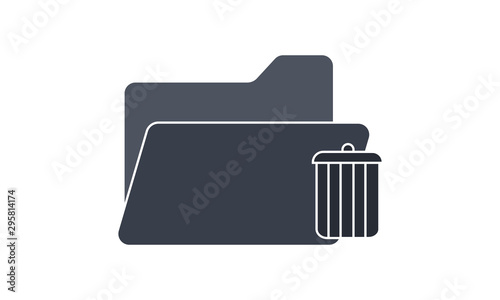 Delete folder icon for removing unwanted files
