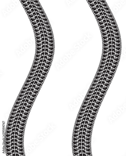 tire print (tyre tread, track)