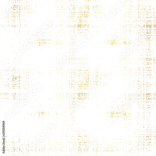 Gold foil seamless vector grunge texture background. Patina scratch golden repeating tile. Distressed effect texture. Overlay distress grain graphic design. For elegant card design, Christmas, wedding