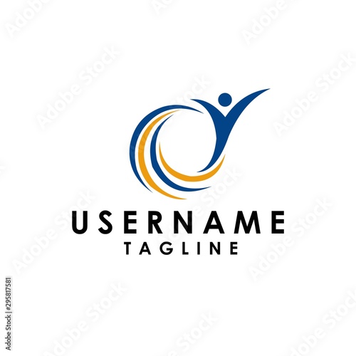 Human happy life logo