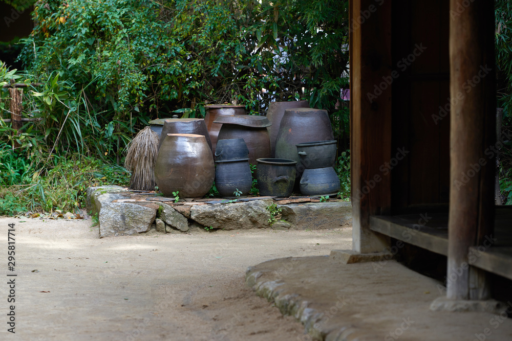 Seongeup Folk Village located in Jeju Island, South Korea. Seongeup Folk Village located in Jeju Island, South Korea.