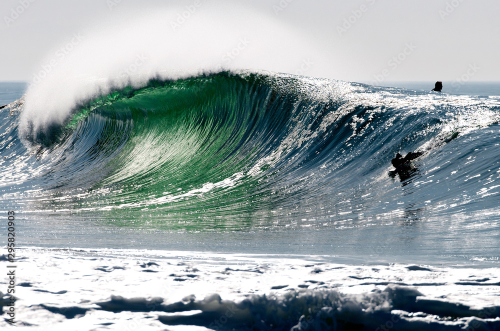 olas landes hossegor france surf tubos barrel Stock Photo | Adobe Stock