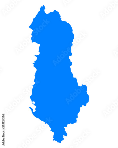 Karte von Albanien