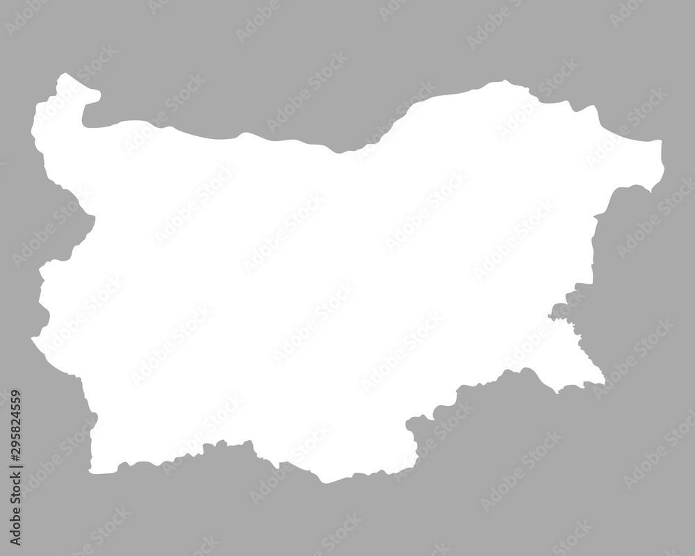 Fototapeta premium Karte von Bulgarien