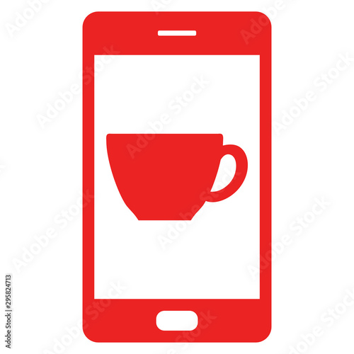 Tasse und Smartphone