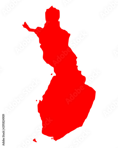 Karte von Finnland