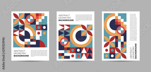 Abstract poster design. Geometric pattern background. Corporate annual report cover design template. Brochure, magazine, banner and flyer template. mockup. Colorful abstract pattern background. Eps10.