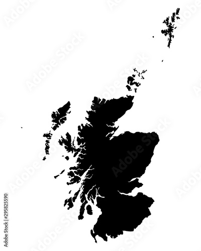 Karte von Schottland