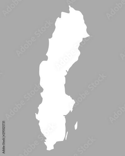 Karte von Schweden