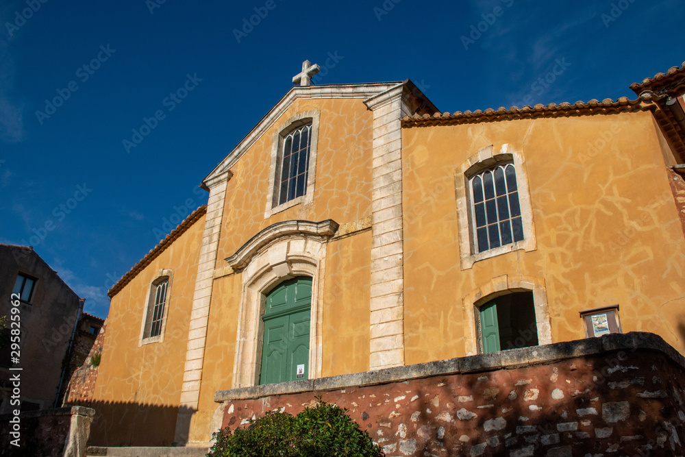 Church in Roussillon, Provence, France
