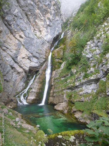  Savica-Wasserfall im Triglav-Nationalpark