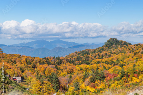 Towada Hachimantai National Park in early autumn