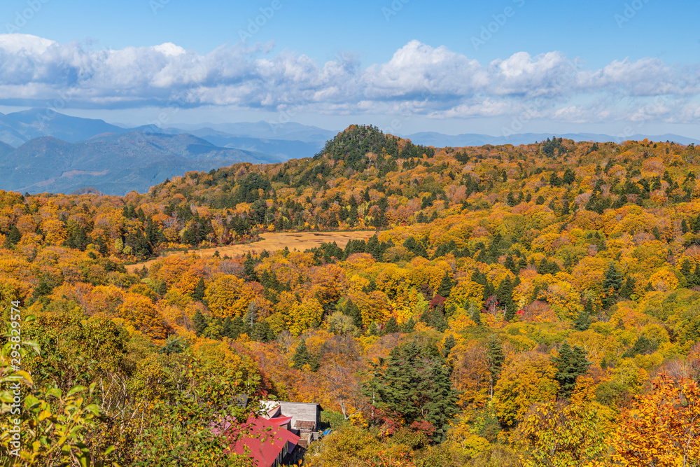 Towada Hachimantai National Park in early autumn Towada Hachimantai National Park in early autumn