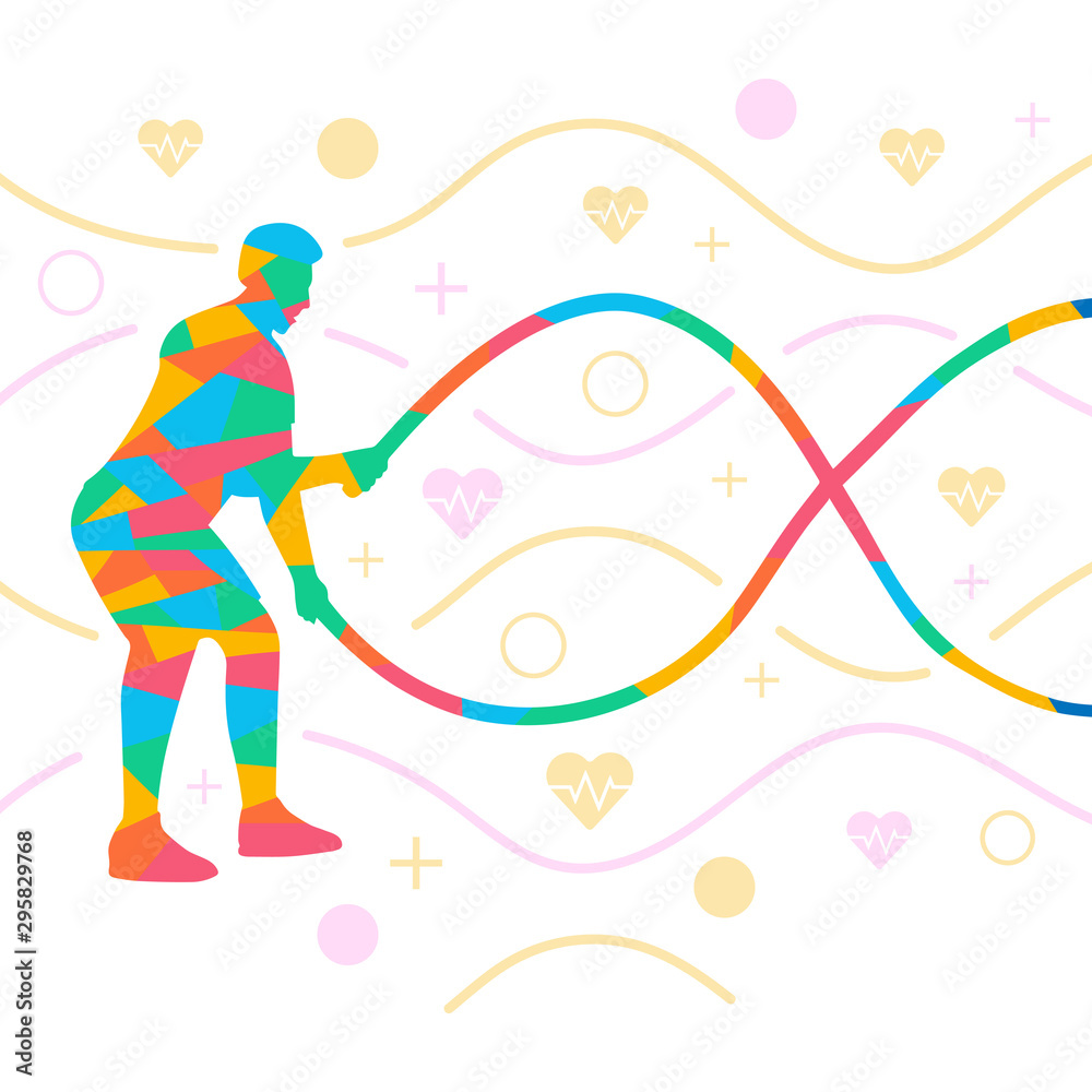 workout flat vector graphic design workout flat vector graphic design