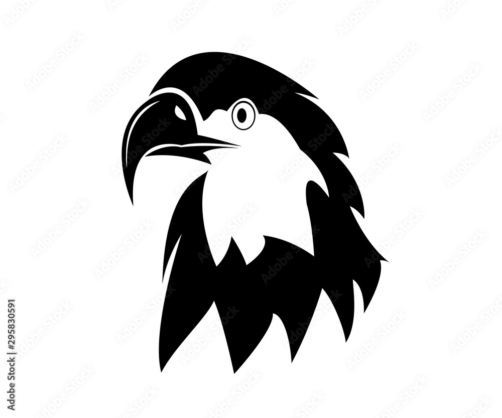 Fototapeta premium eagle head vector logo design