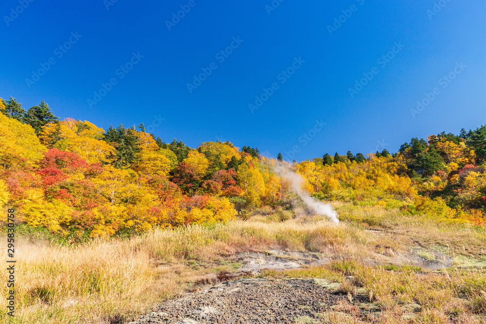 Towada Hachimantai National Park in early autumn