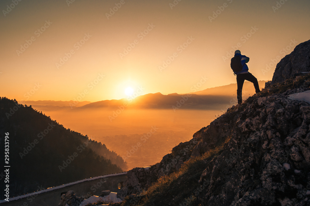 Rasnov fortress Brasov Romania panorama sunset hill on top orange golden hour photographer