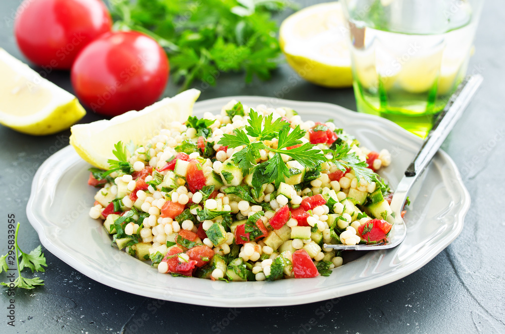Taboulet salad with bulgur. Eastern cuisine. Taboulet salad with bulgur. Eastern cuisine.