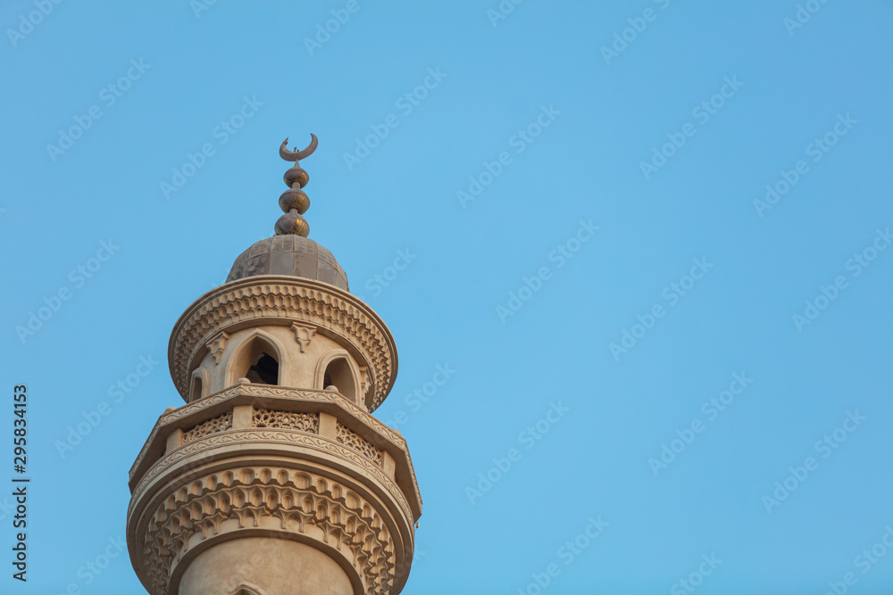 Closeup of Mosque El Mina Masjid in Hurghada, Egypt