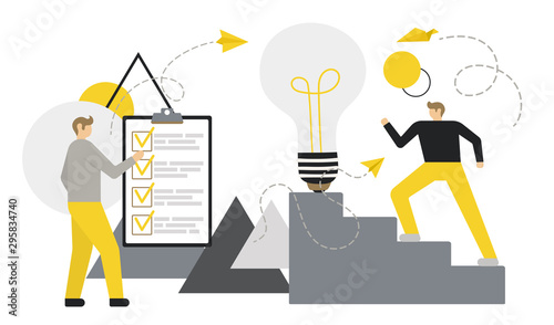 Vector flat illustration of business