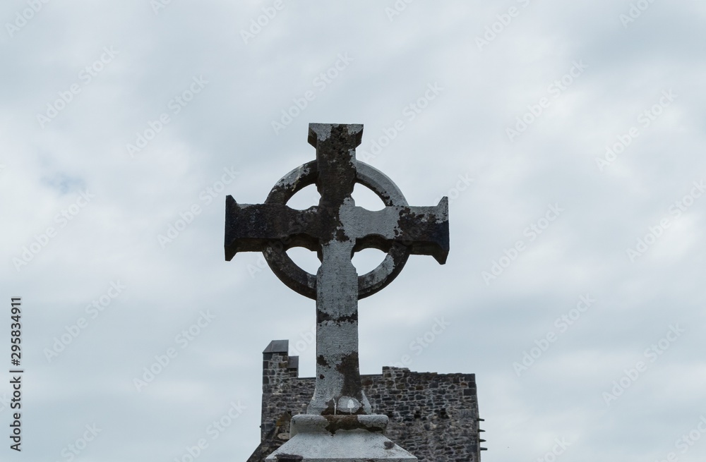 Celtic Cross Muckross Abbey Killarney 