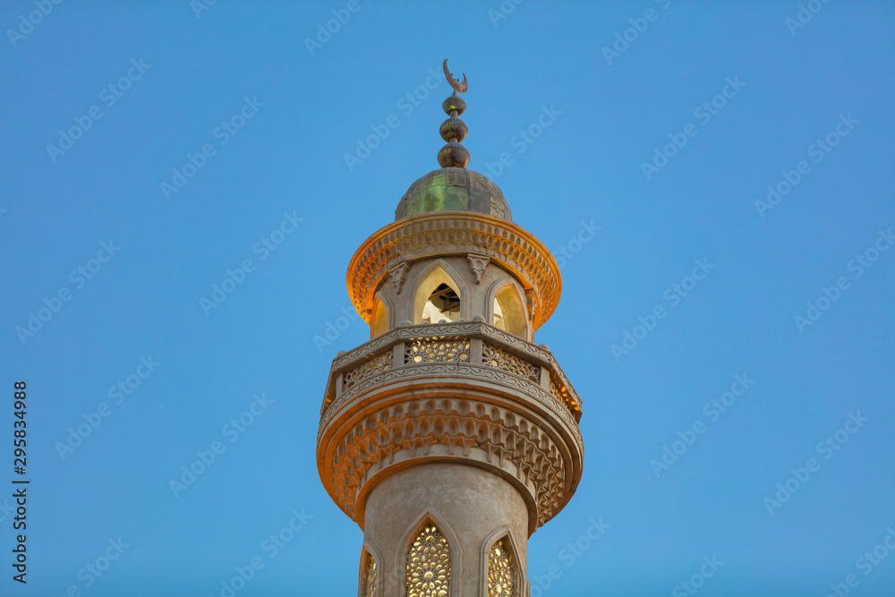 Closeup of Mosque El Mina Masjid in Hurghada, Egypt Closeup of Mosque El Mina Masjid in Hurghada, Egypt
