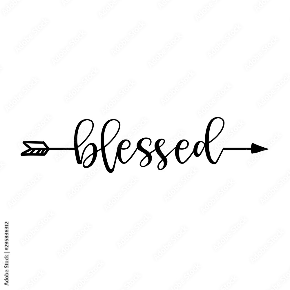 Blessed   tattoo lettering download free scetch