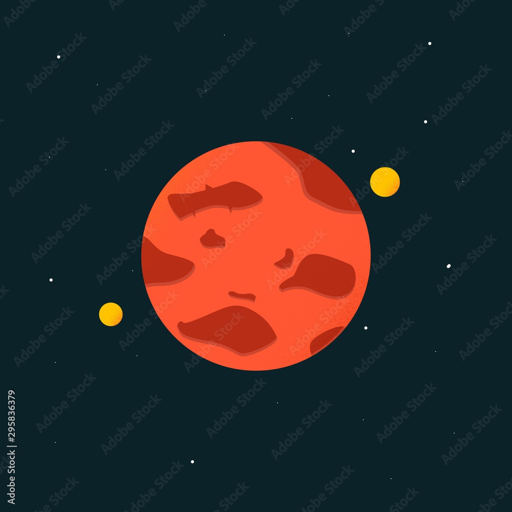 Orange Custom Planet.The new planet we found in other galaxy.