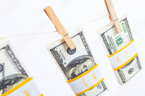 Dollars. Concept - money la...