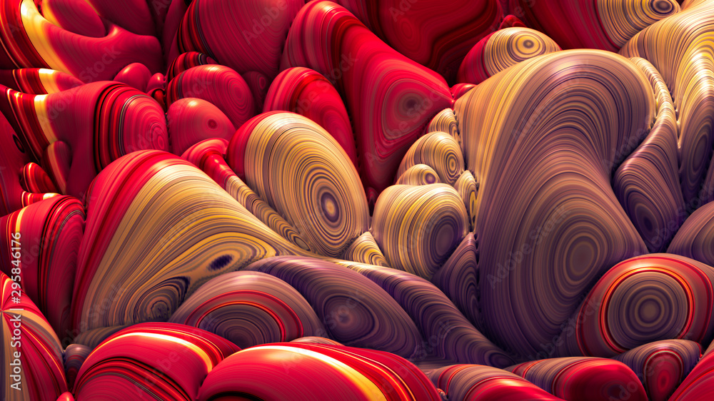 Fototapeta premium Soft, nice abstract background in bright colors. 3d illustration, 3d rendering.