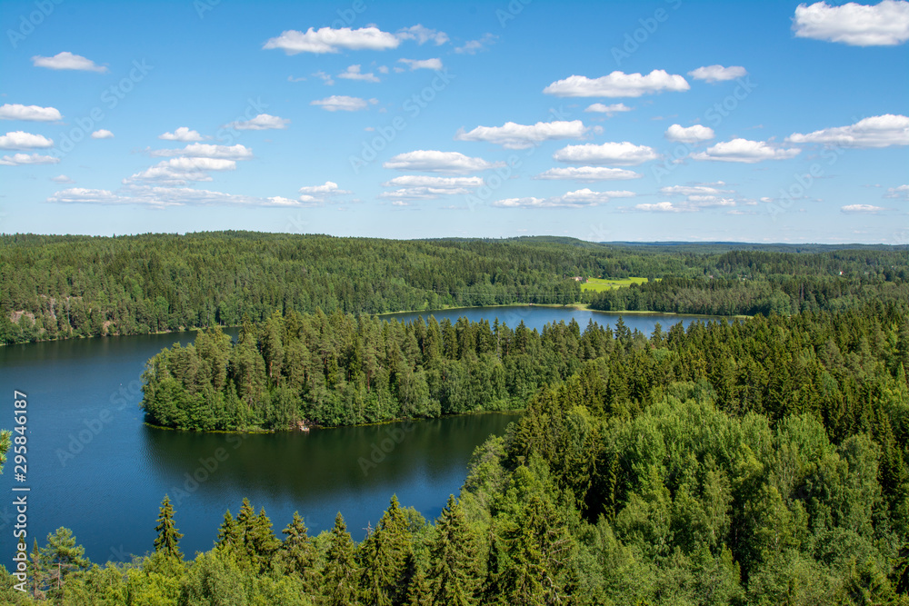 Lake landscape in Finland