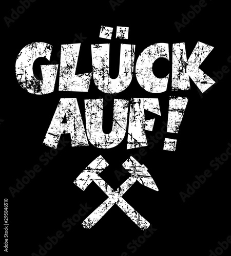 Glück auf! Schlägel und Eisen (Vintage/Weiß)