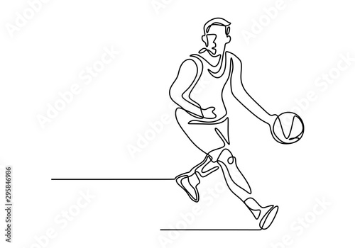 Basketball continuous one l...