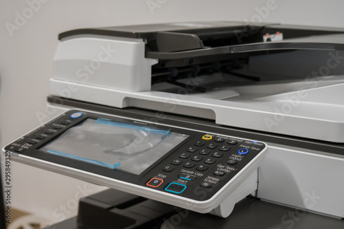 White Multi function color laser printer