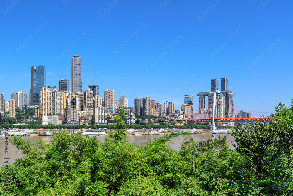Panorama of modern city skyline in chongqing,China.