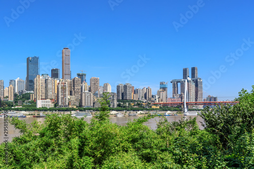 Panorama of modern city skyline in chongqing,China. © ABCDstock