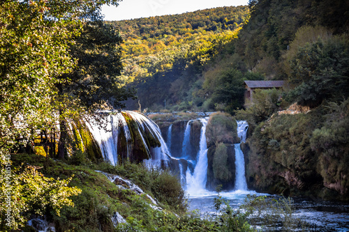 Waterfall Strbacki Buk on Una river in Bosnia and Herzegovina near the Croatian border