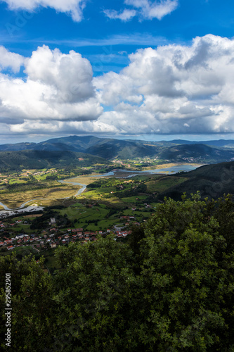 panoramic view of a valley in bizkaia
