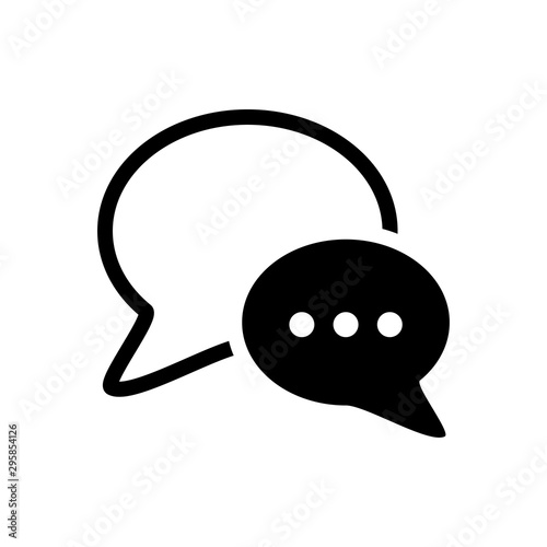 Bubble Speech Symbol Icon Vector Design Illustration EPS 10