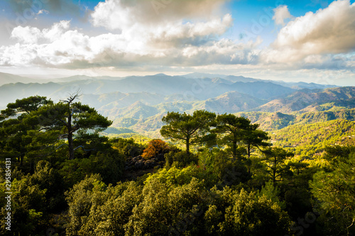 Pano Platres in Troodos mountains, Cyprus photo