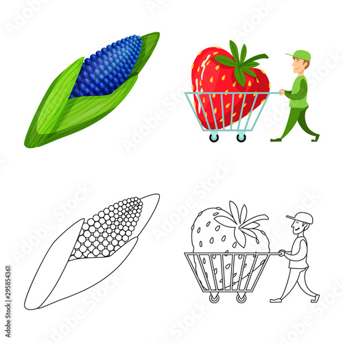Vector design of test and synthetic icon. Set of test and laboratory vector icon for stock.