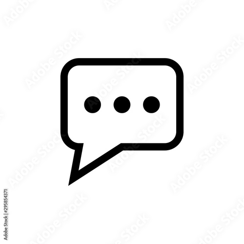 Bubble Speech Symbol Icon Vector Design Illustration EPS 10