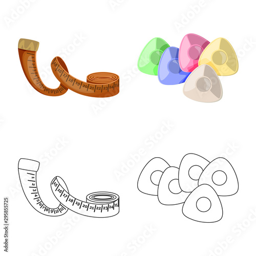 Vector design of craft and handcraft sign. Collection of craft and industry stock symbol for web.