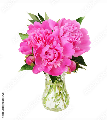 Bouquet of pink peony flowe...